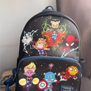 Loungefly Marvel Superhero Backpack - Black and Red